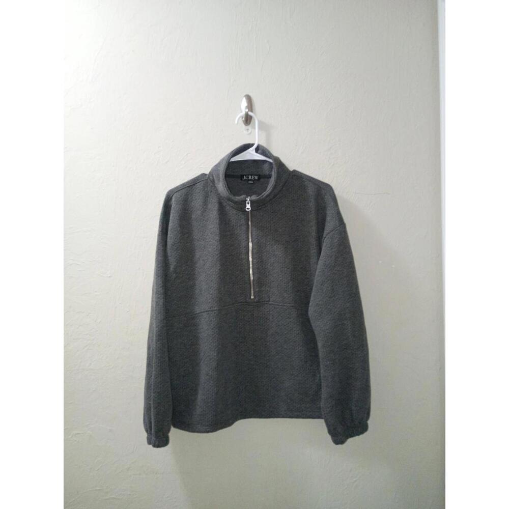 J.Crew * Size: Medium * Dark Gray * Style: Quarter-Zip Pullover Sweatshirt